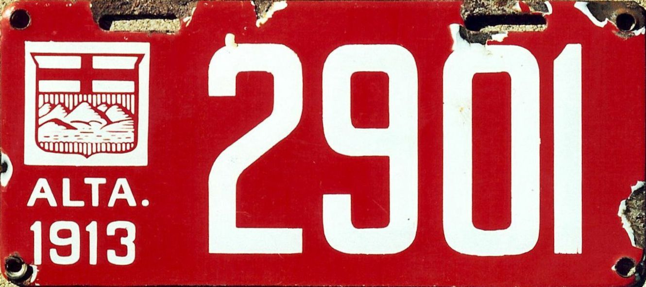 ARCHIVE Alberta Porcelain License Plates