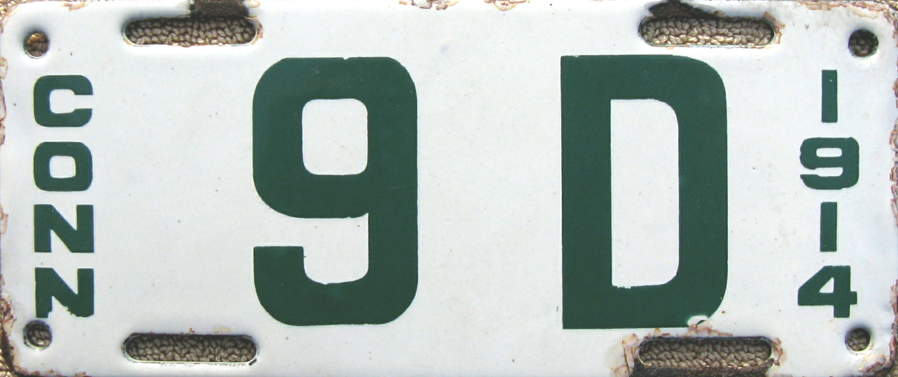 ARCHIVE Connecticut Porcelain License Plates (Part 2 of 2)