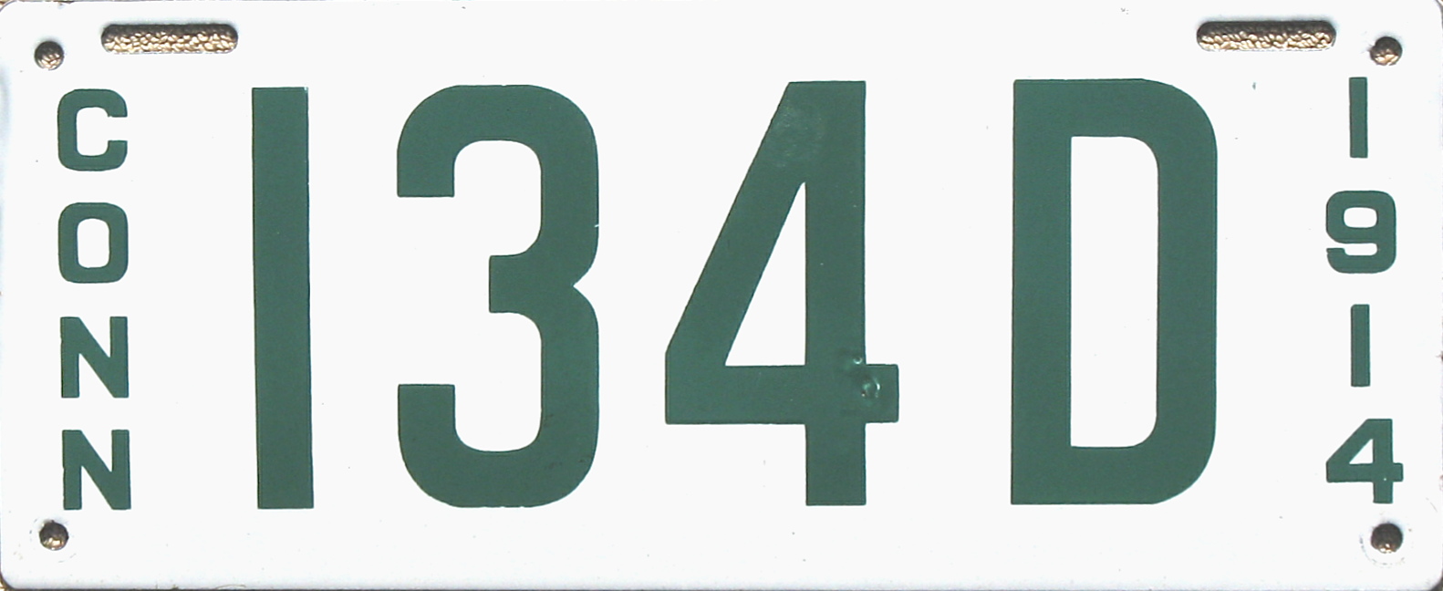 ARCHIVE Connecticut Porcelain License Plates (Part 2 of 2)