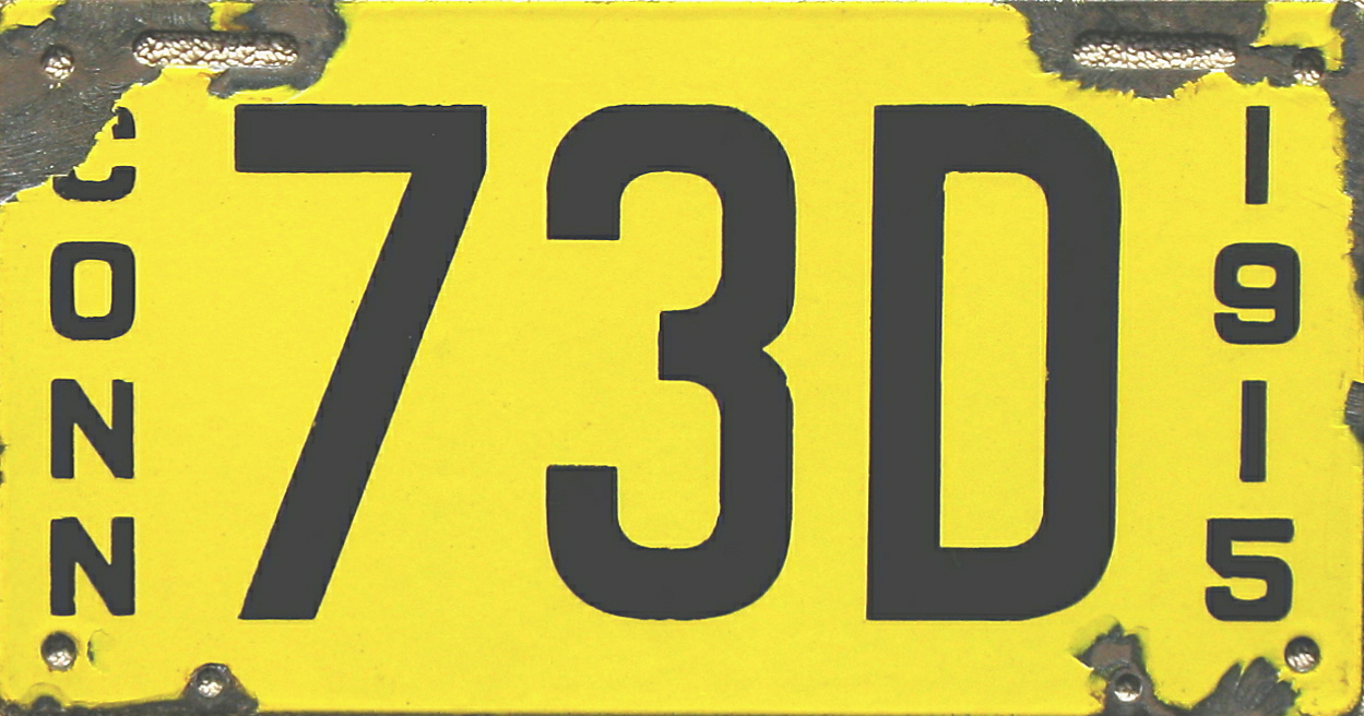 ARCHIVE Connecticut Porcelain License Plates (Part 2 of 2)