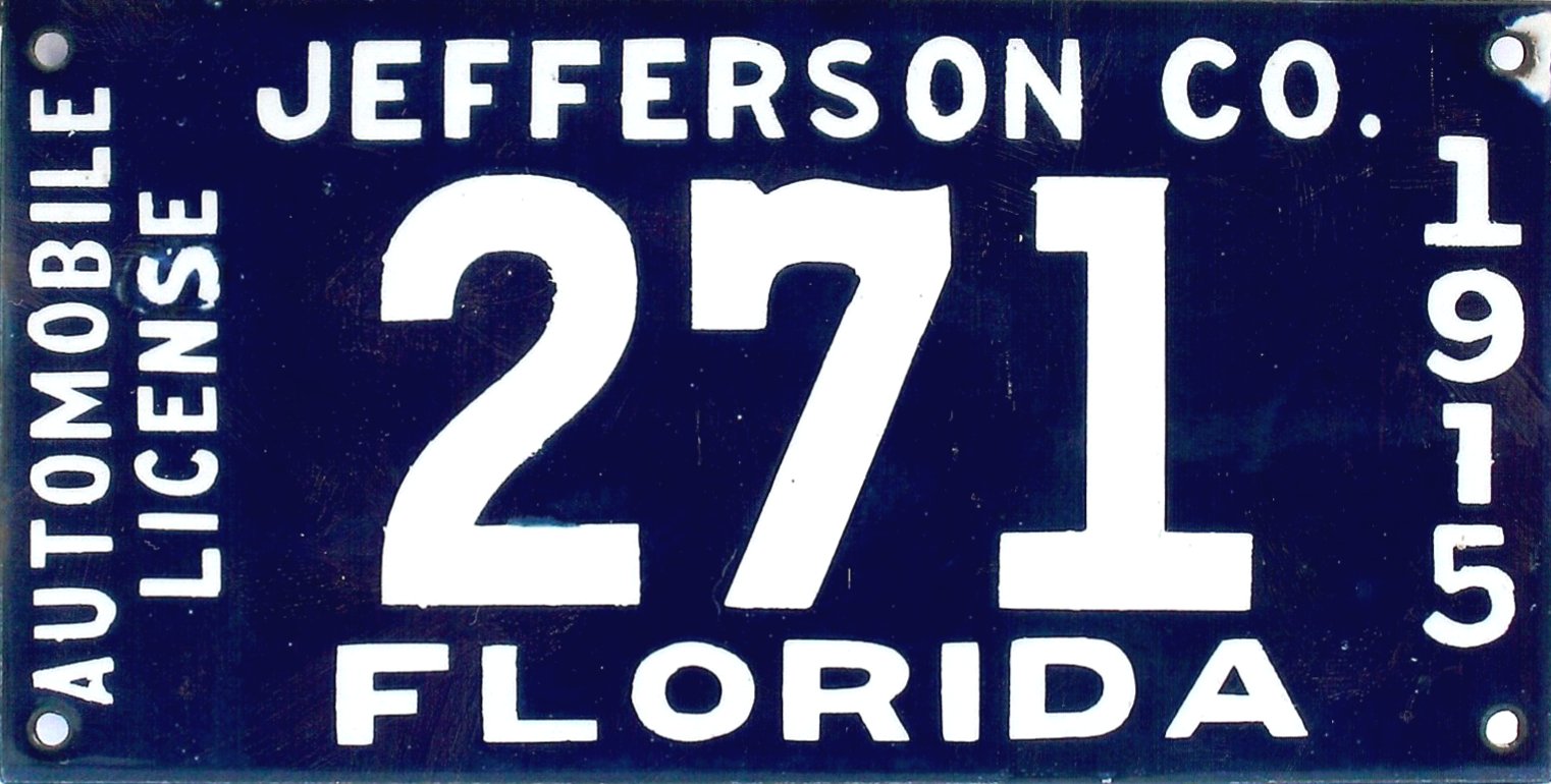 ARCHIVE: Florida Porcelain License Plates (Part 2 of 4: Fernandina-Lee)